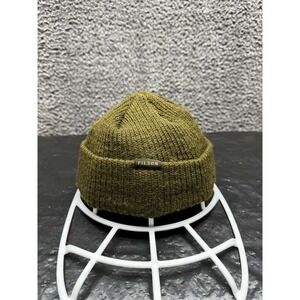 Filson 100% Wool Knitted Watch Cap Beanie Otter Green Mens One Size